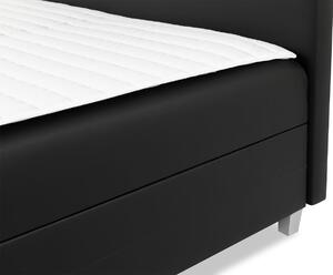 Boxspringová manželská posteľ 140x200 MARIELA - béžová + topper a LED osvetlenie ZDARMA