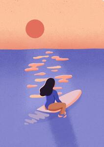 Ilustrácia Surf, Aurore Leprivey