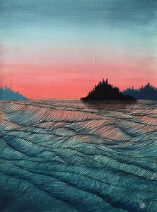 Ilustrácia Pink sea, Ania Witwitzka