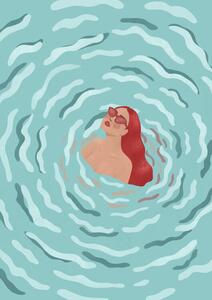Ilustrácia In the ocean, Aurore Leprivey