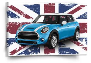 Sablio Obraz Mini sedan Britská vlajka - 120x80 cm