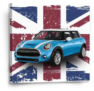 Sablio Obraz Mini sedan Britská vlajka - 50x50 cm