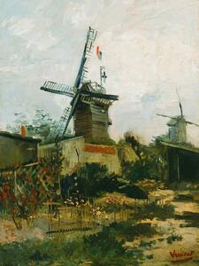 Obrazová reprodukcia Windmills on Montmartre, Vincent van Gogh