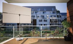 Doppler ACTIVE - balkónová clona 180 x 130 cm - naklápací slnečník prírodná (slonovinová kost - kód farby 820)