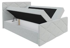 Kontinentálna jednolôžková posteľ 120x200 MATIA - béžová 2 + topper ZDARMA