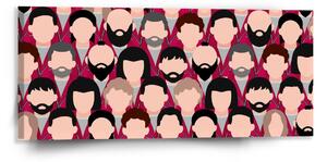 Sablio Obraz Money heist Anonymné tváre - 110x50 cm