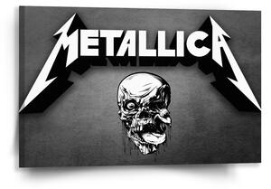 Sablio Obraz METALLICA Lebka Sivá - 60x40 cm
