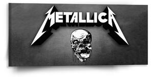 Sablio Obraz METALLICA Lebka Sivá - 110x50 cm