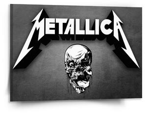 Sablio Obraz METALLICA Lebka Sivá - 150x110 cm