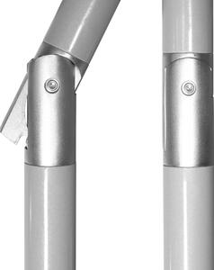 Doppler ACTIVE 210 cm - slnečník s automatickým naklápaním kľukou světle šedý (kód farby 827)
