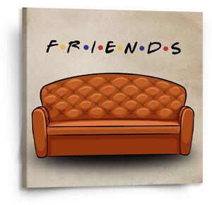 Sablio Obraz Seriál Priatelia FRIENDS Gauč - 110x110 cm