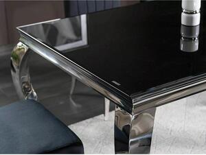 Signal Jedálenský stôl PRINCE BLACK/CHROME 150X90