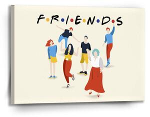Sablio Obraz Seriál Priatelia FRIENDS Postavy - 90x60 cm