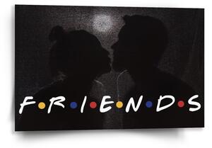 Sablio Obraz Seriál Priatelia FRIENDS Bozk - 60x40 cm