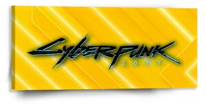 Sablio Obraz Cyberpunk 2077 Žltý - 110x50 cm
