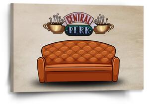 Sablio Obraz Seriál Priatelia CENTRAL PERK Gauč - 60x40 cm