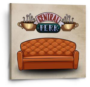 Sablio Obraz Seriál Priatelia CENTRAL PERK Gauč - 50x50 cm