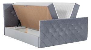 Americká jednolôžková posteľ 120x200 NATAL - čierna + topper ZDARMA
