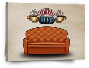 Sablio Obraz Seriál Priatelia CENTRAL PERK Gauč - 150x110 cm