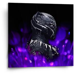 Sablio Obraz BLACK PANTHER Fialová luminiscencia - 50x50 cm