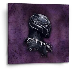 Sablio Obraz BLACK PANTHER z profilu Fialový hmlistý - 50x50 cm