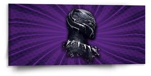 Sablio Obraz BLACK PANTHER z profilu Fialový - 110x50 cm
