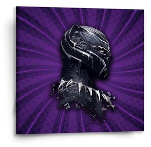 Sablio Obraz BLACK PANTHER z profilu Fialový - 50x50 cm