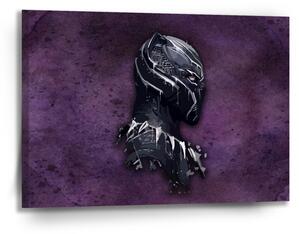 Sablio Obraz BLACK PANTHER z profilu Fialový hmlistý - 90x60 cm