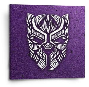 Sablio Obraz BLACK PANTHER wakanda forever Biely - 50x50 cm