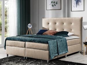 Jednolôžková čalúnená posteľ 120x200 RUFA - béžová + topper ZDARMA