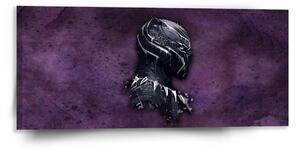 Sablio Obraz BLACK PANTHER z profilu Fialový hmlistý - 110x50 cm