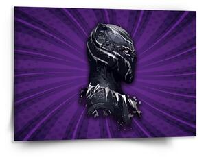 Sablio Obraz BLACK PANTHER z profilu Fialový - 150x110 cm