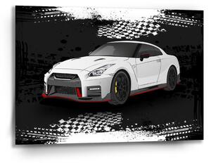Sablio Obraz Nissan GTR 35 Čierny - 90x60 cm