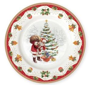 Vianočné dezertné taniere Nostalgic Christmas, set 6 ks, priemer 19 cm