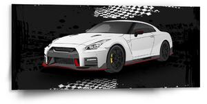 Sablio Obraz Nissan GTR 35 Čierny - 110x50 cm