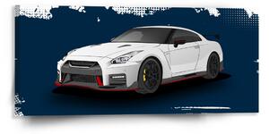 Sablio Obraz Nissan GTR 35 Modrý - 110x50 cm