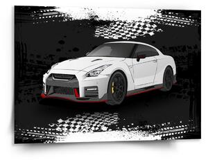 Sablio Obraz Nissan GTR 35 Čierny - 150x110 cm