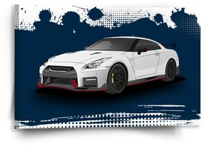 Sablio Obraz Nissan GTR 35 Modrý - 60x40 cm
