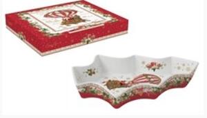 FEDORA Home Vianočný servírovací podnos v tvare stromčeka Xmas Memories