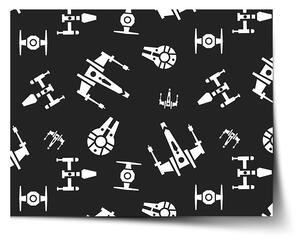 Sablio Plagát Star Wars Vesmírne lode Pattern - 60x40 cm