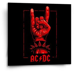 Sablio Obraz ACDC Červená ruka - 50x50 cm