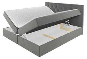 Americká jednolôžková posteľ 120x200 SENCE 1 - šedá + topper ZDARMA