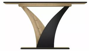 Signal Jedálenský stôl VENTO, dub artisan / ČIERNA 120(160)X68