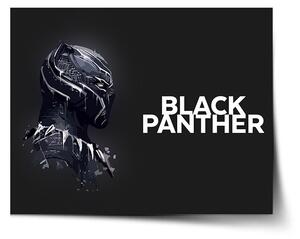 Sablio Plagát BLACK PANTHER z profilu Čierny - 60x40 cm