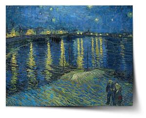 Sablio Plagát Hviezdna noc nad Rhônou - Vincent van Gogh - 60x40 cm