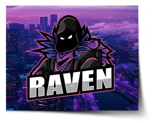 Sablio Plagát FORTNITE RAVEN Steampunk mesto - 60x40 cm