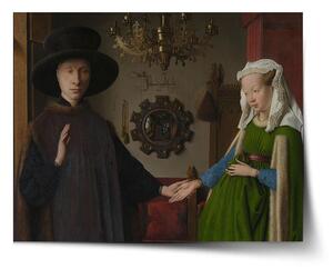 Sablio Plagát Svadba manželov - Jan van Eyck - 60x40 cm