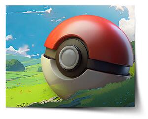 Sablio Plagát Pokemon ball Krajina - 60x40 cm