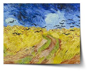 Sablio Plagát Pšeničné pole s vranami - Vincent van Gogh - 60x40 cm