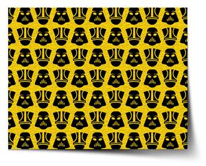 Sablio Plagát Star Wars Stormtrooperi Pattern na žltej - 60x40 cm